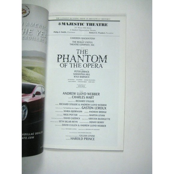 Phantom Of Opera 25 Years Playbill June 2003 Macintosh Samantha Hill Joback - Picture 3 of 6